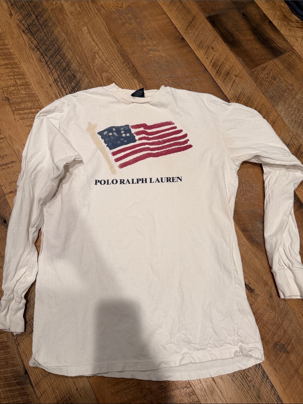 Long Sleeve Americana Polo Ralph Lauren T-shirt.